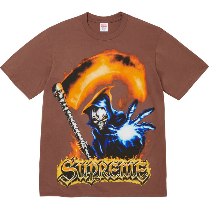 Supreme Grim Reaper Tee Brown