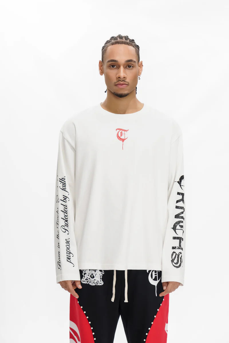 "HIND RAJAB" White Long-sleeve Tee