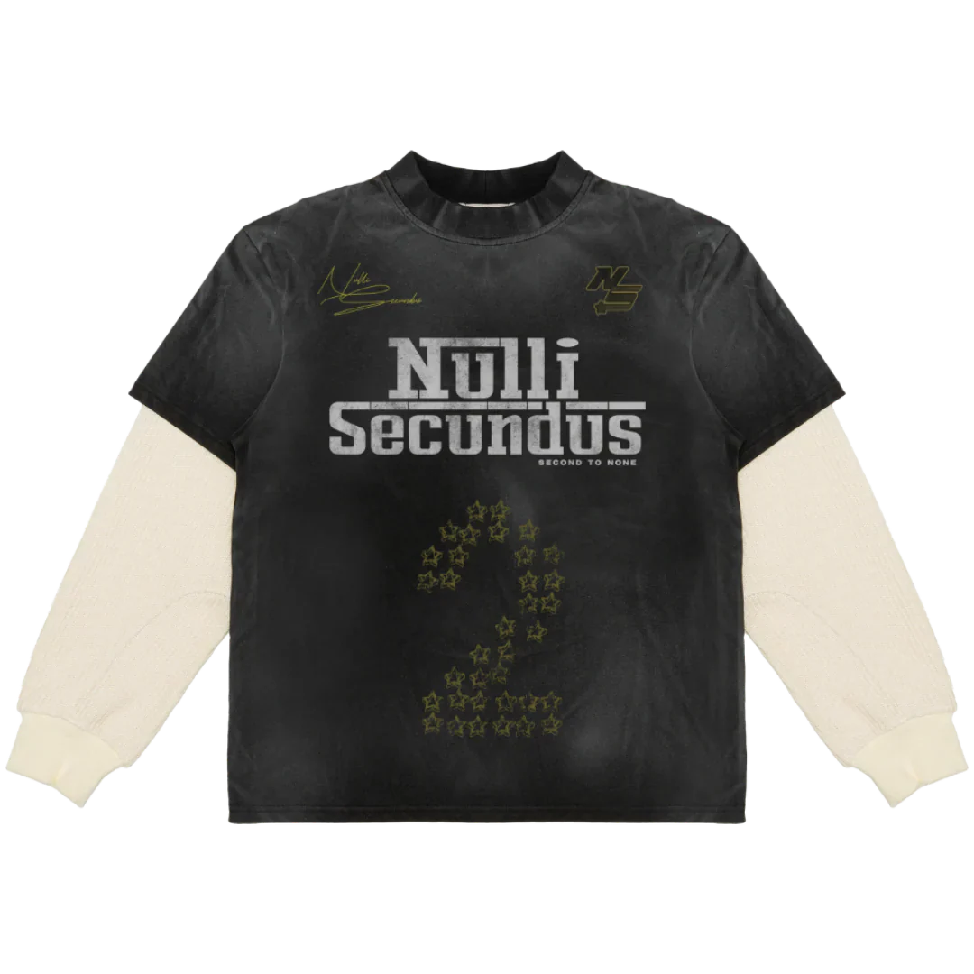 Nulli Racing Thermal L/S T-Shirt Washed Black/Cream