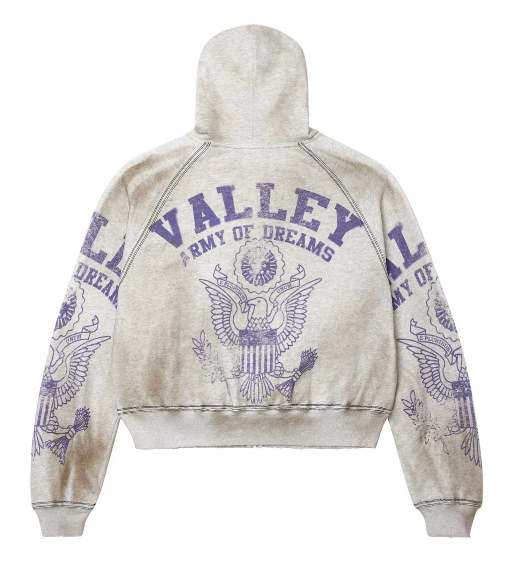 Vale Forever Army Zip Up Grey