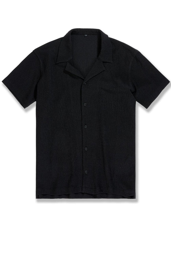 Maldives Button Up Shirt 'BLACK'