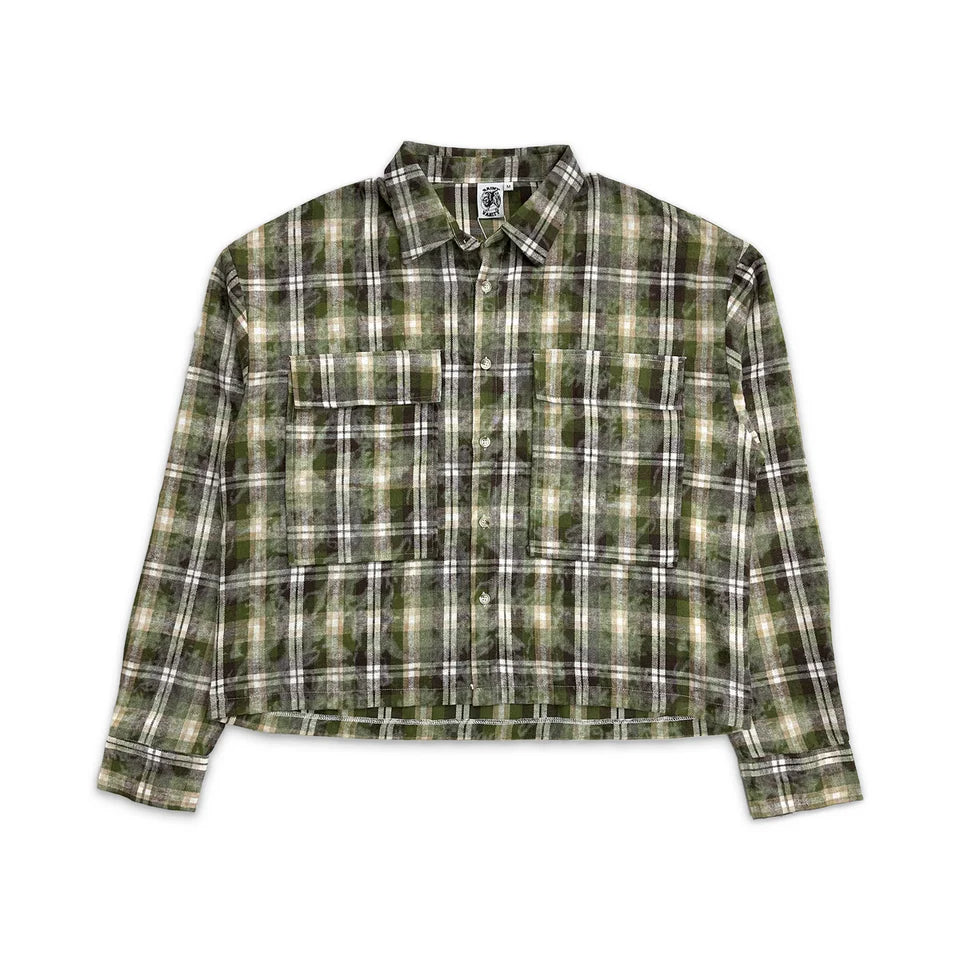 Griffin Flannel - Olive Brown