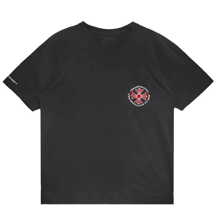Chrome Hearts Made In Hollywood Plus Cross T-shirt Black/Red