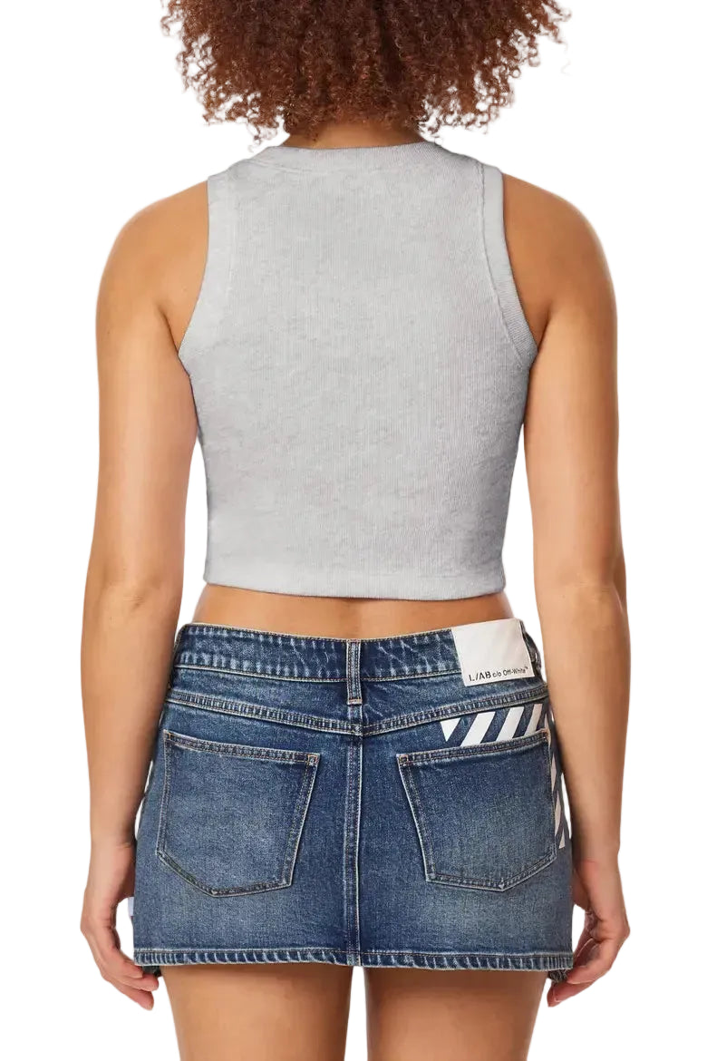 L/AB Ribbed Crop Tank Top