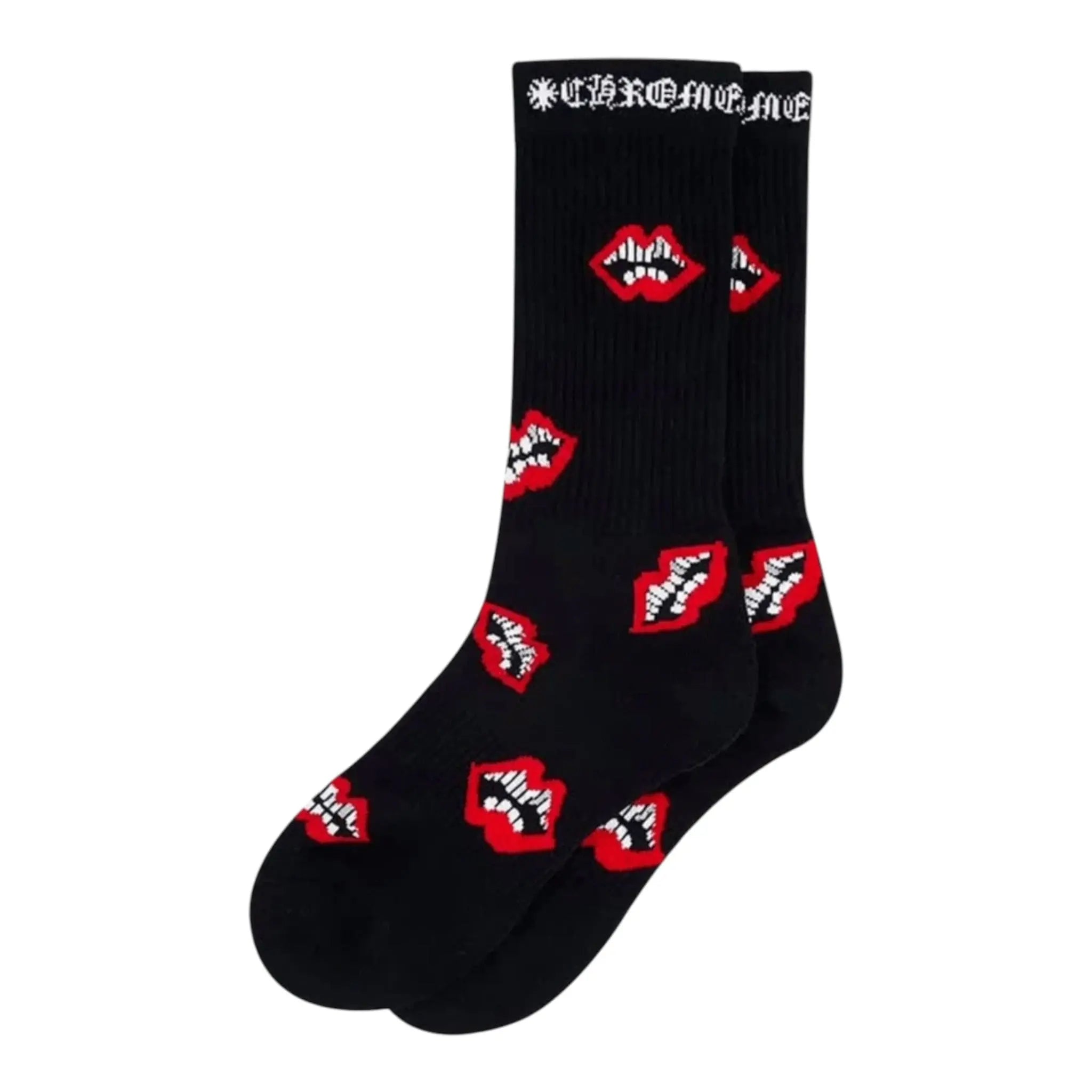 Chrome Hearts Matty Boy Chomper Socks Black