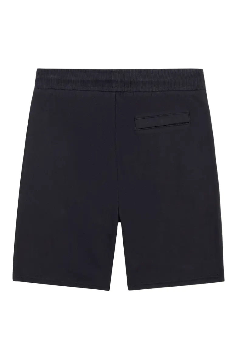 Diagonal Logo Cotton French Terry Sweat Shorts 'black'
