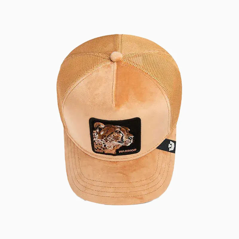 Velour Cheetah Trucker Hat