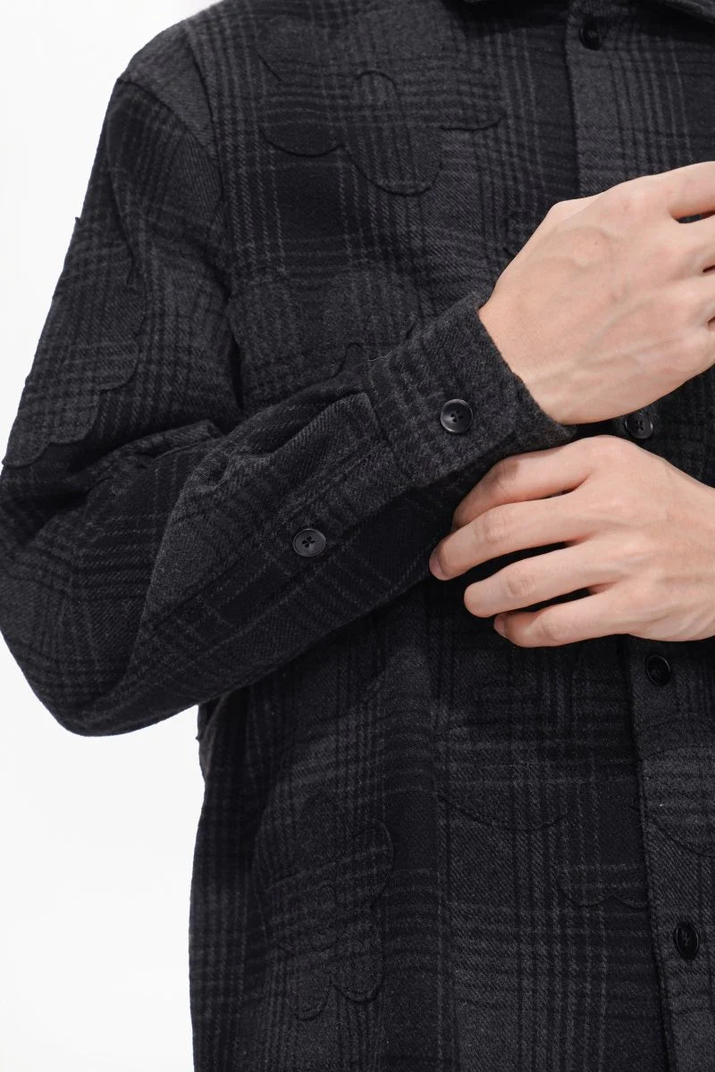 Harvest Black Button Down