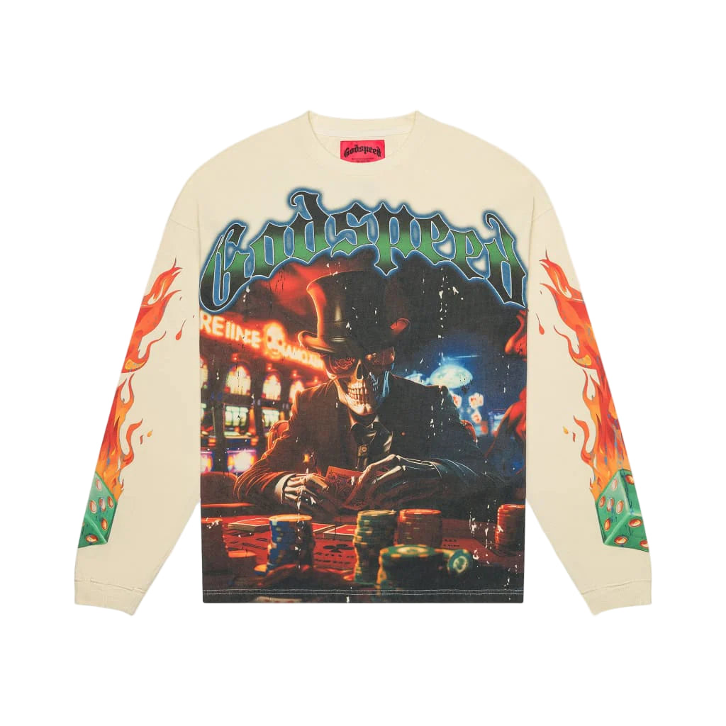 Life's A Gamble LS T-Shirt "White"