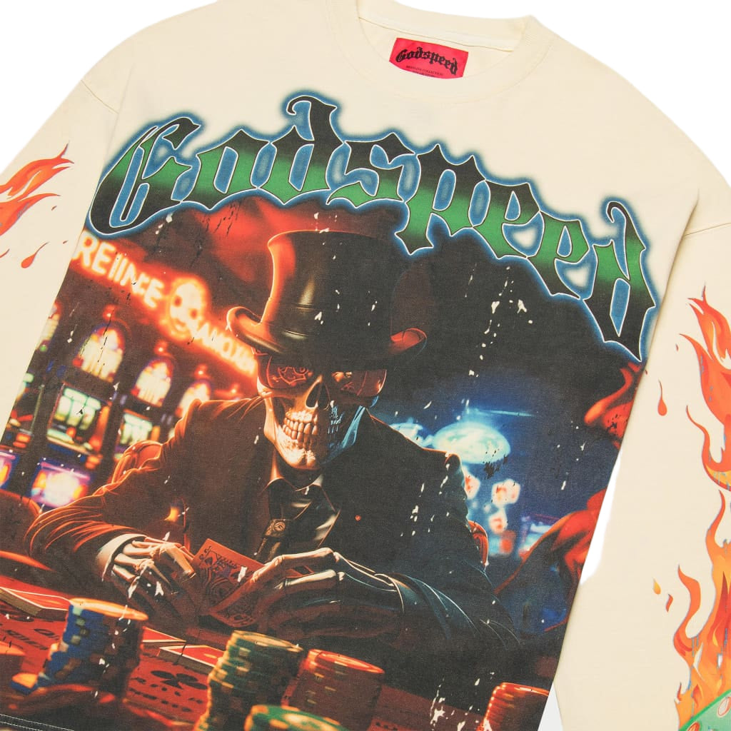 Life's A Gamble LS T-Shirt "White"