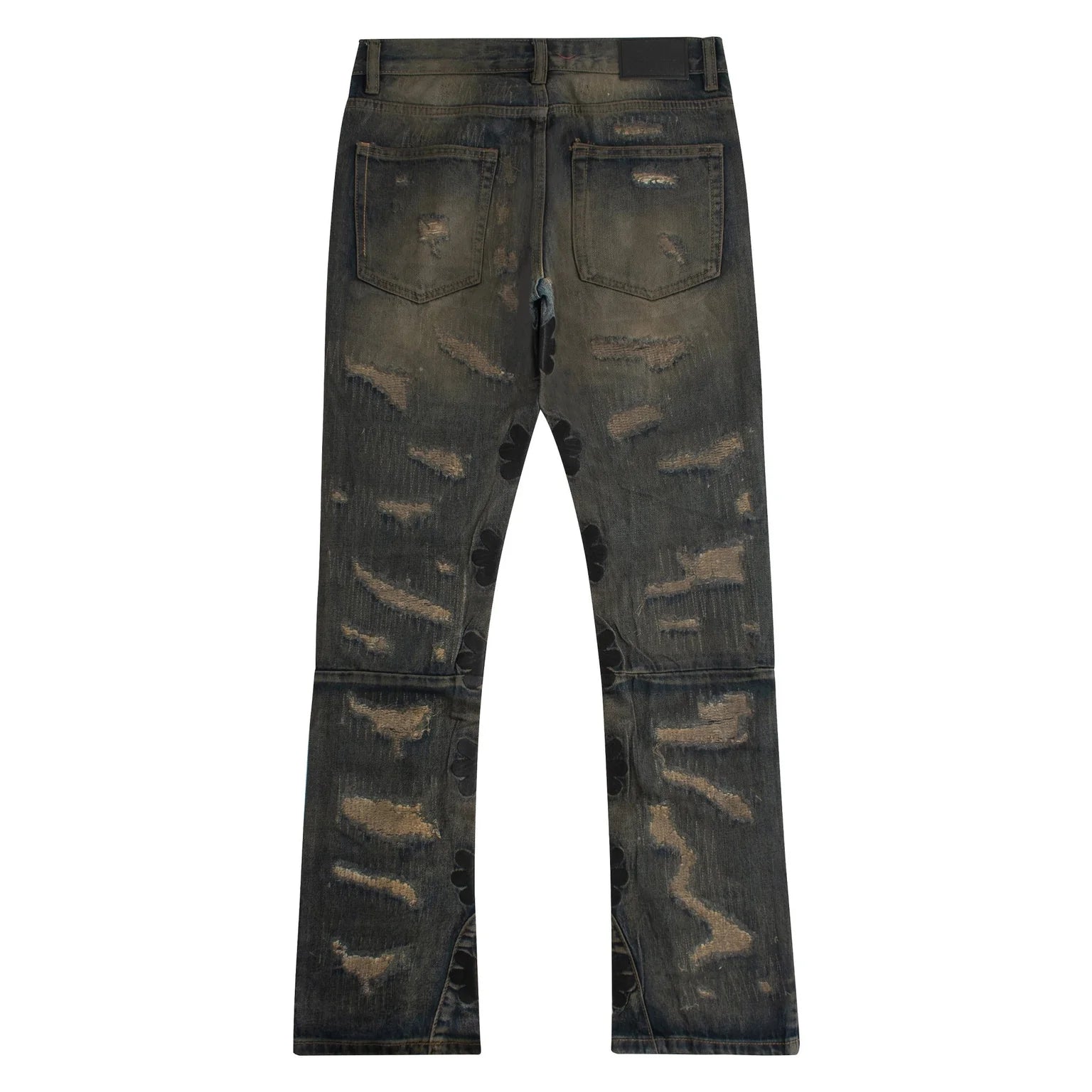 Destroyed Waxed Denim