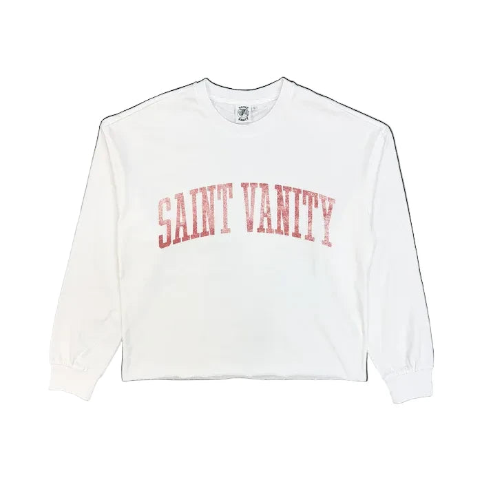 The Standard Logo L/S Tee "White Red"