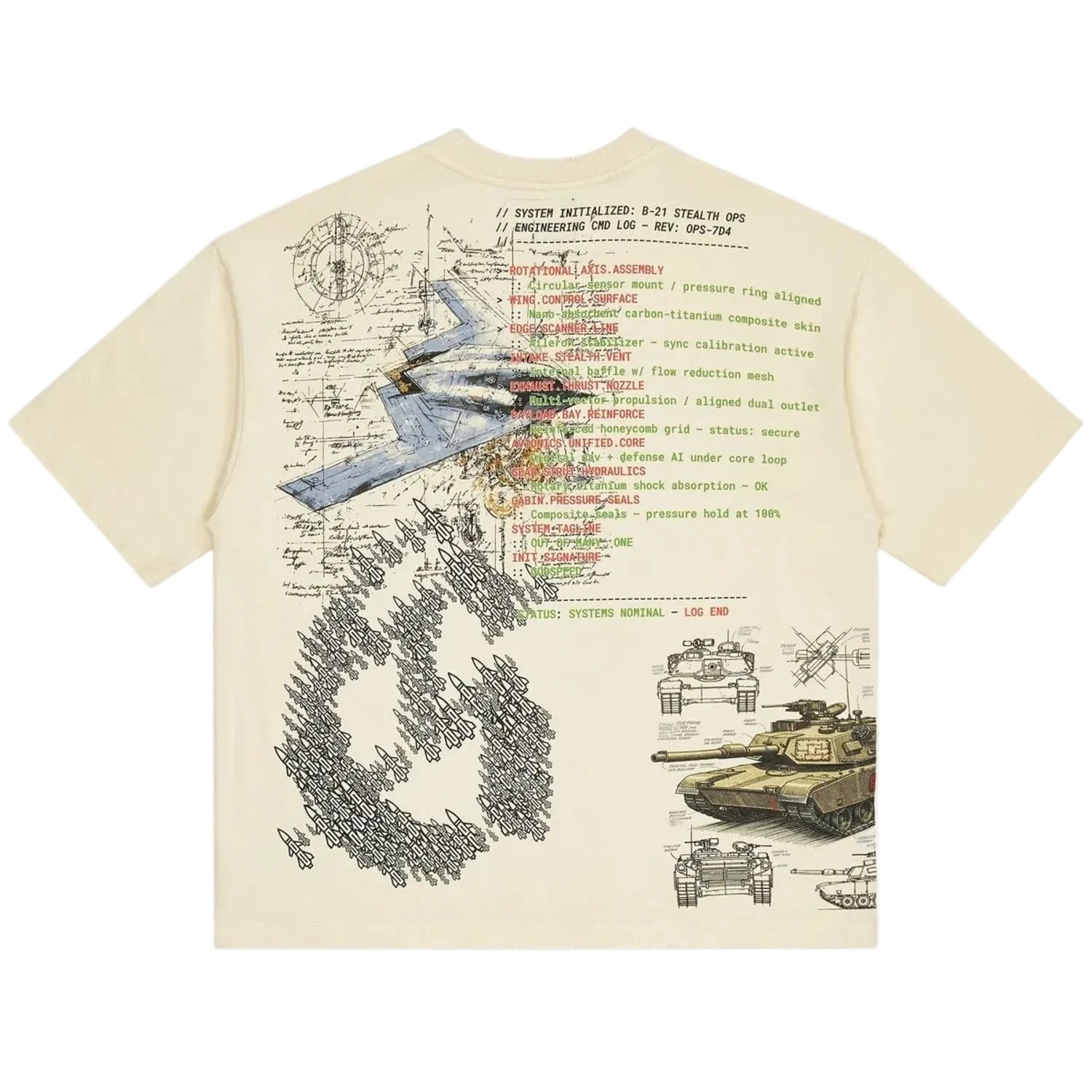 Godspeed Art Of War Tee Bone