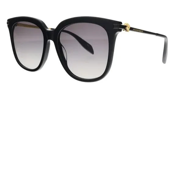 Alexander McQueen Black Rectangle Sunglasses