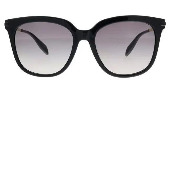 Alexander McQueen Black Rectangle Sunglasses