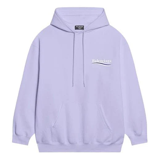 Balenciaga Political Campaign Hoodie Medium Fit 'Purple'