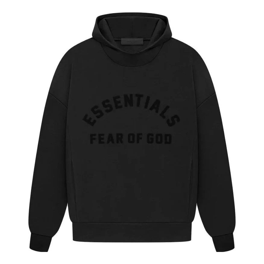 Fear of God Essentials Arch Logo Hoodie Jet Black