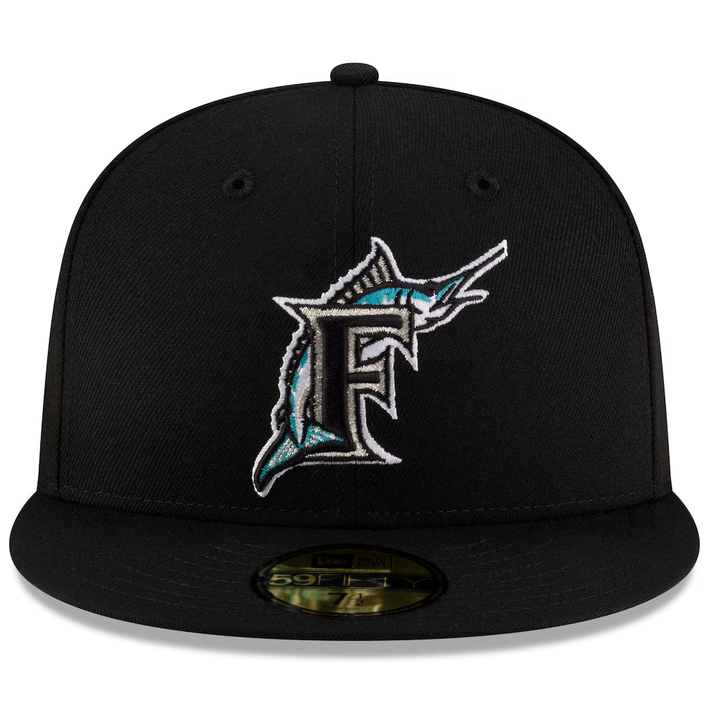 Florida Marlins New Era On-Field Authentic Collection 59FIFTY Fitted Hat - Black