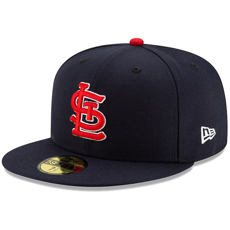 Men's St. Louis Cardinals New Era Navy Alternate Authentic Collection