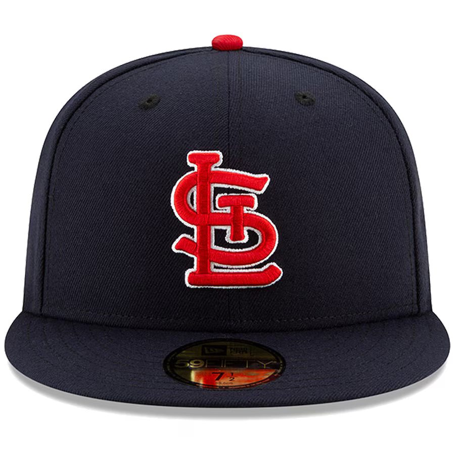 Men's St. Louis Cardinals New Era Navy Alternate Authentic Collection