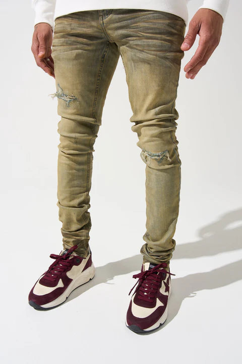 MOCHA FITTED JEANS
