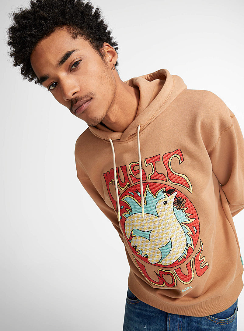 Music Love Printed Hoodie Scotch & Soda