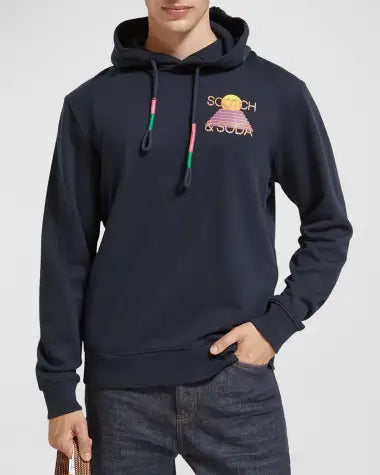 SCOTCH & SODA Men's Regular-Fit Artwork Hoodie