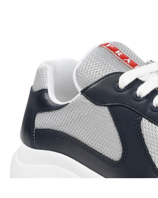 America's Cup Soft Bike Low Top Sneaker (Baltico Argento)