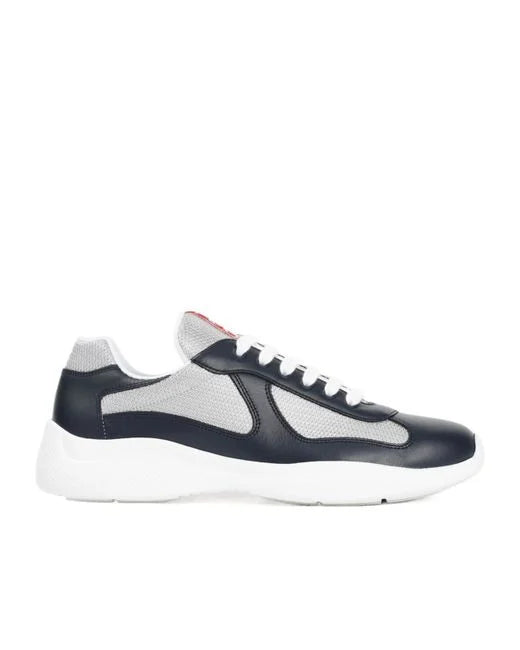 America's Cup Soft Bike Low Top Sneaker (Baltico Argento)