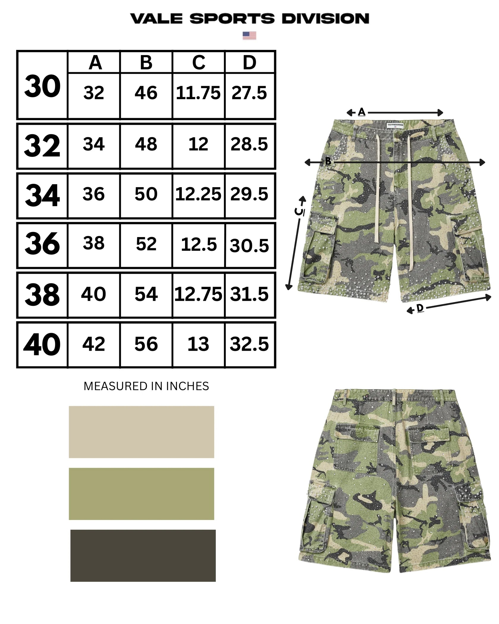SOULJA CAMO JORTS