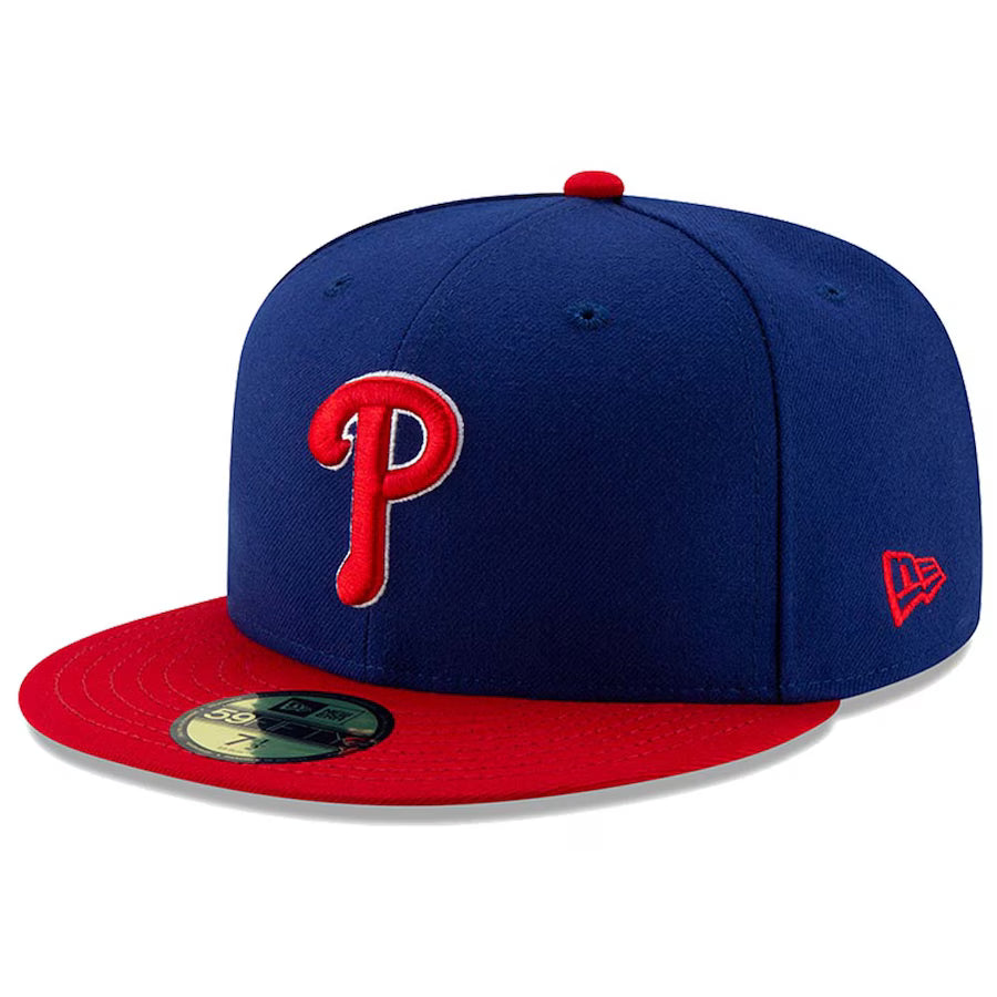 Men's Philadelphia Phillies New Era Royal/Red Alternate Authentic Collection