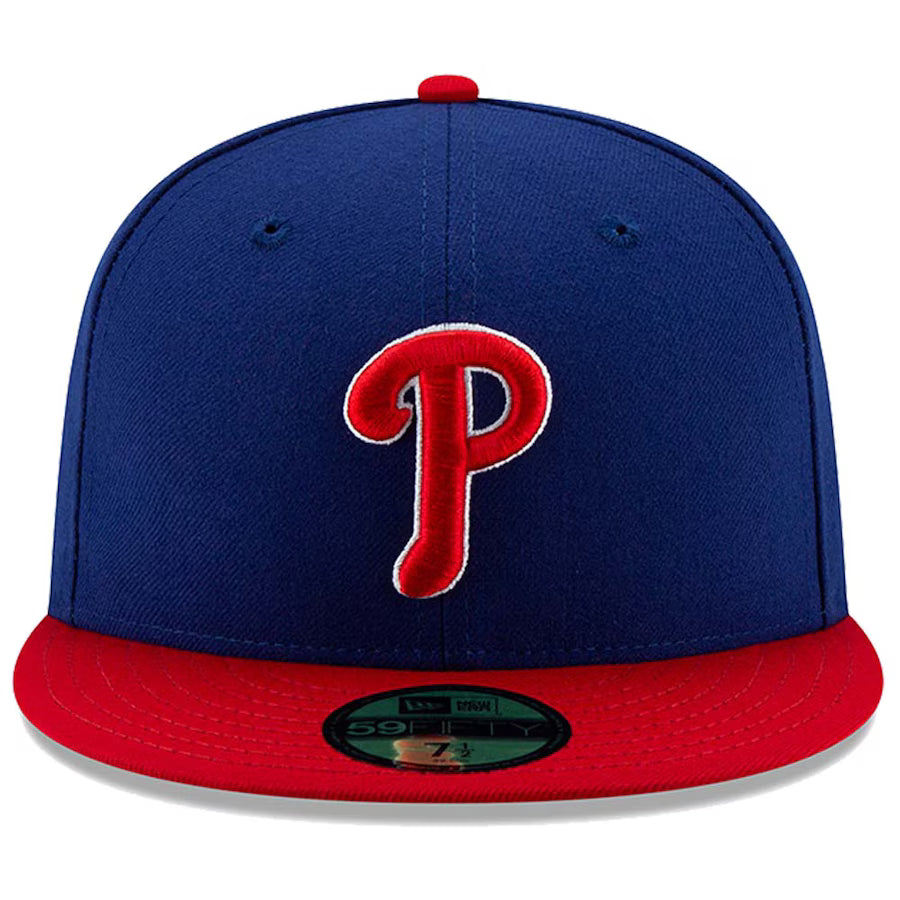 Men's Philadelphia Phillies New Era Royal/Red Alternate Authentic Collection