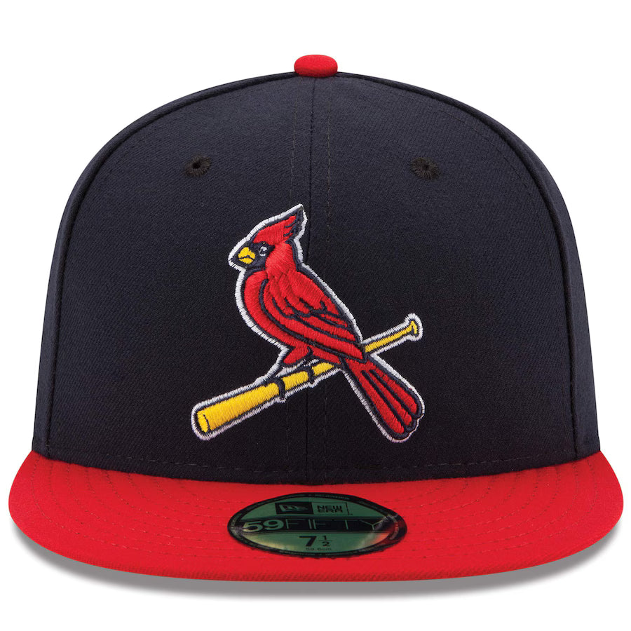 Men's St. Louis Cardinals New Era Navy/Red Alternate 2 Authentic Collection On-Field 59FIFTY Fitted Hat