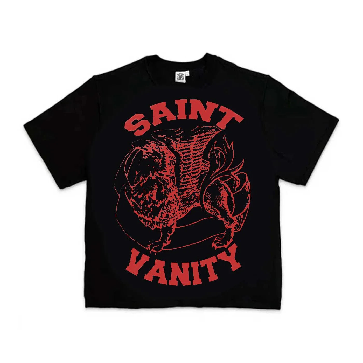 Saint Vanity Griffin Tee 'Black/Red'