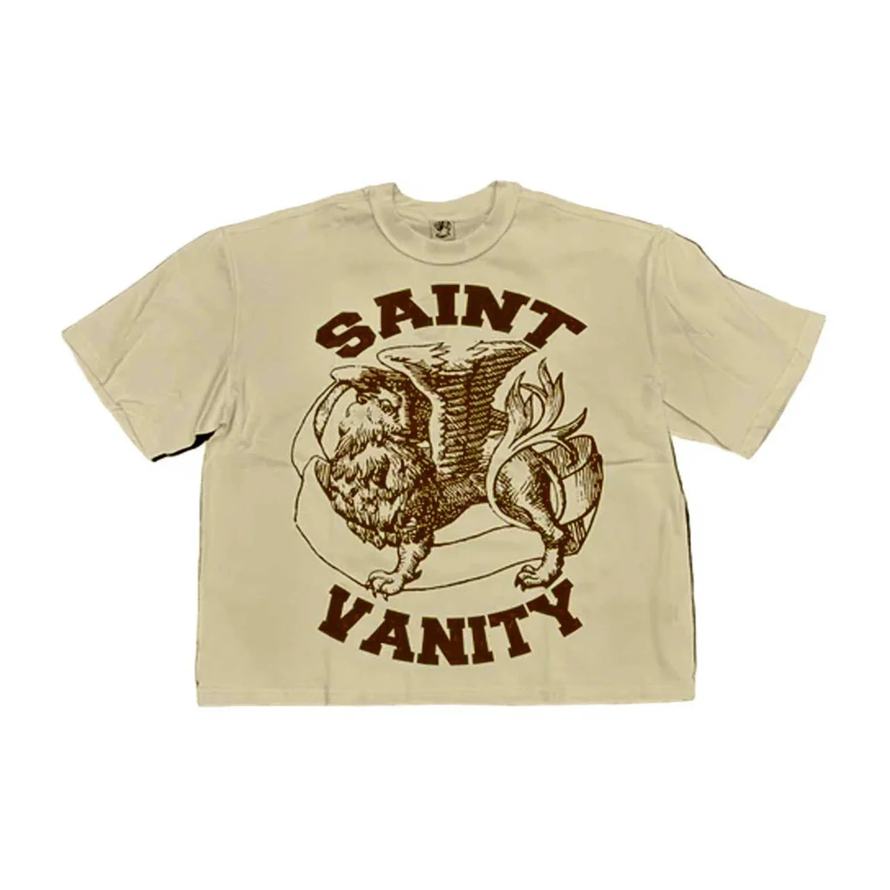 Saint Vanity Griffin Tee  'Cream/Brown'