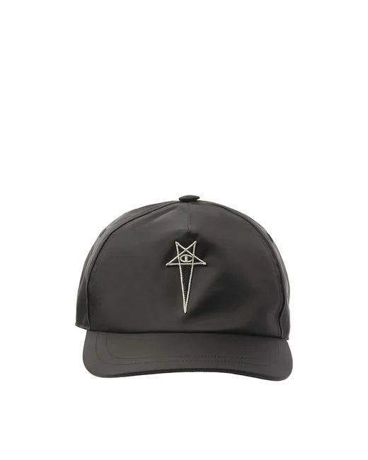 Rick Owens Black Champion Edition Baseball Cap