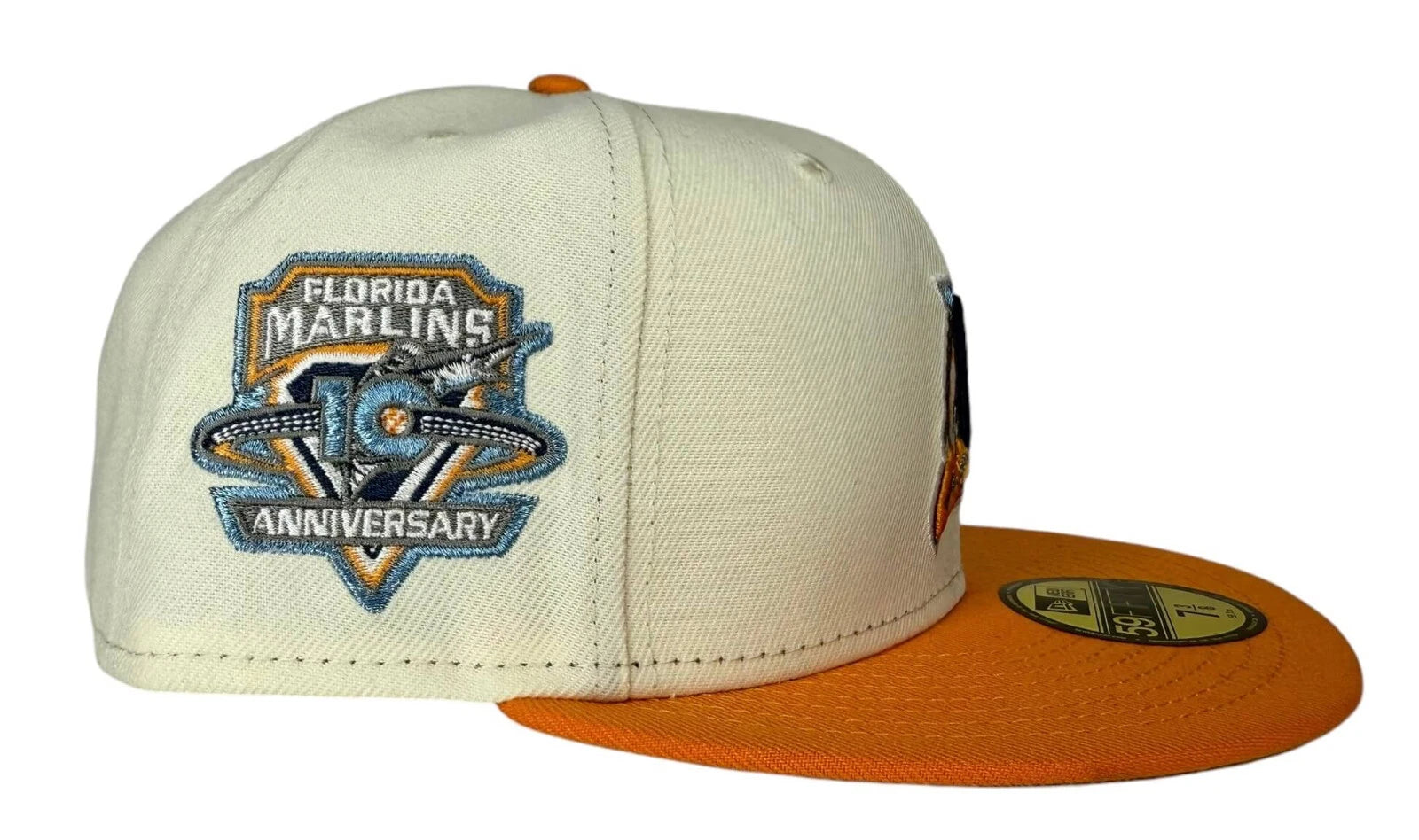 New Era MLB Florida Marlins 10th Anniversary Side Patch 59FIFTY Fitted Hat, New