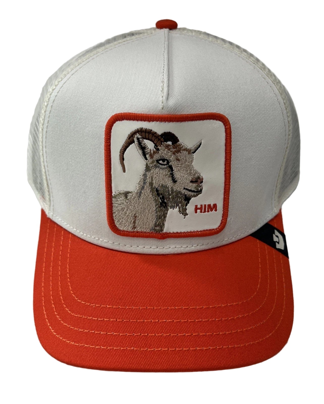 Goorin Bros He’s Him Goat White/Blood Orange Trucker Hat-NWT-Fall ‘25 Collection