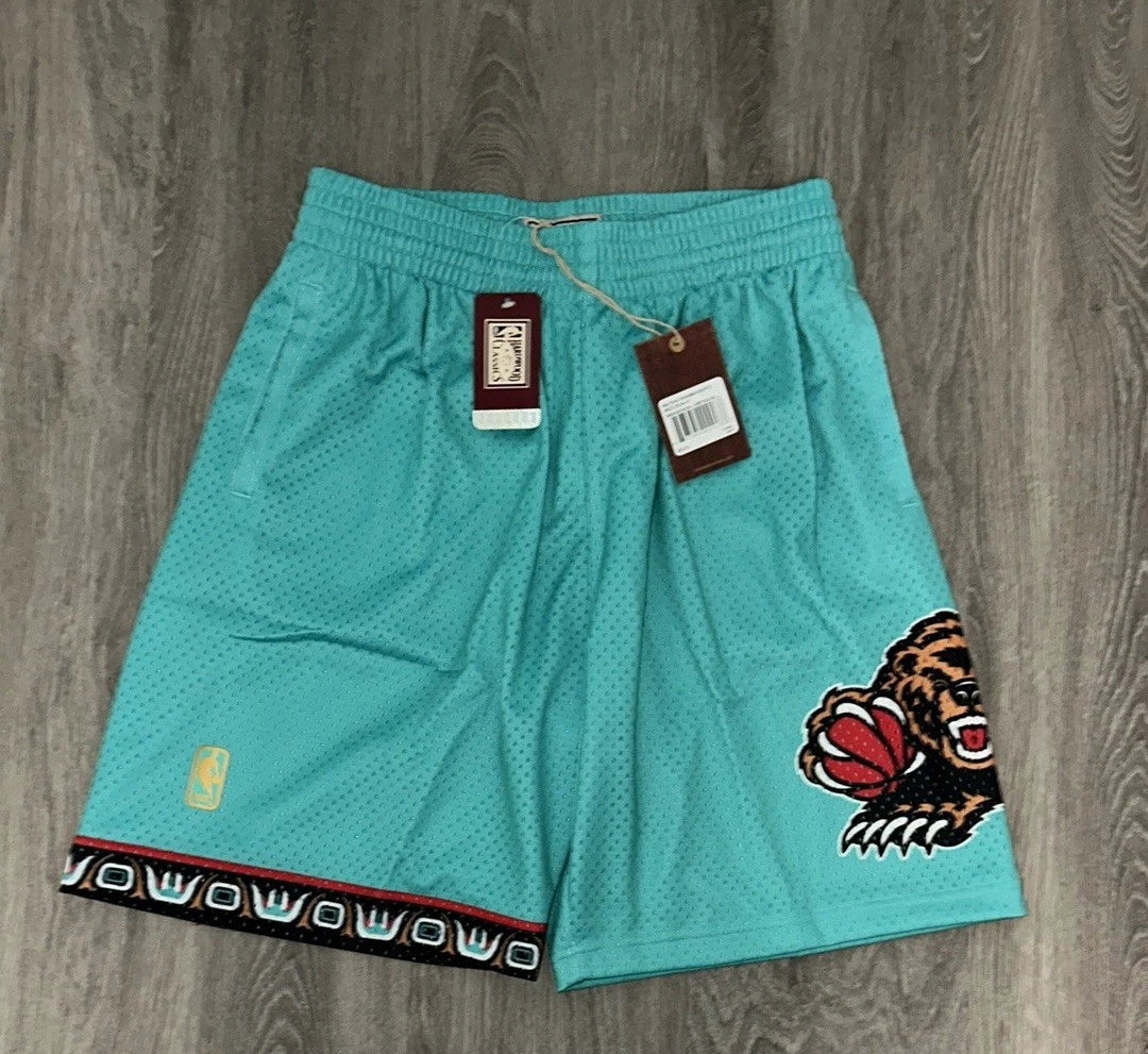 Mitchell & Ness Mens NBA Road Swingman Shorts Grizzlies 96-97,