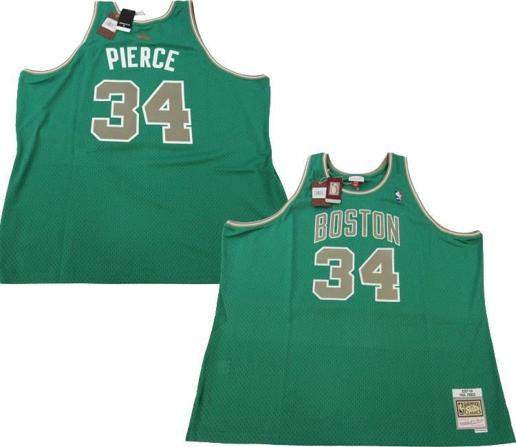 2007-08 Paul Pierce #34 Celtics Mens Mitchell & Ness Swingman Green Jersey