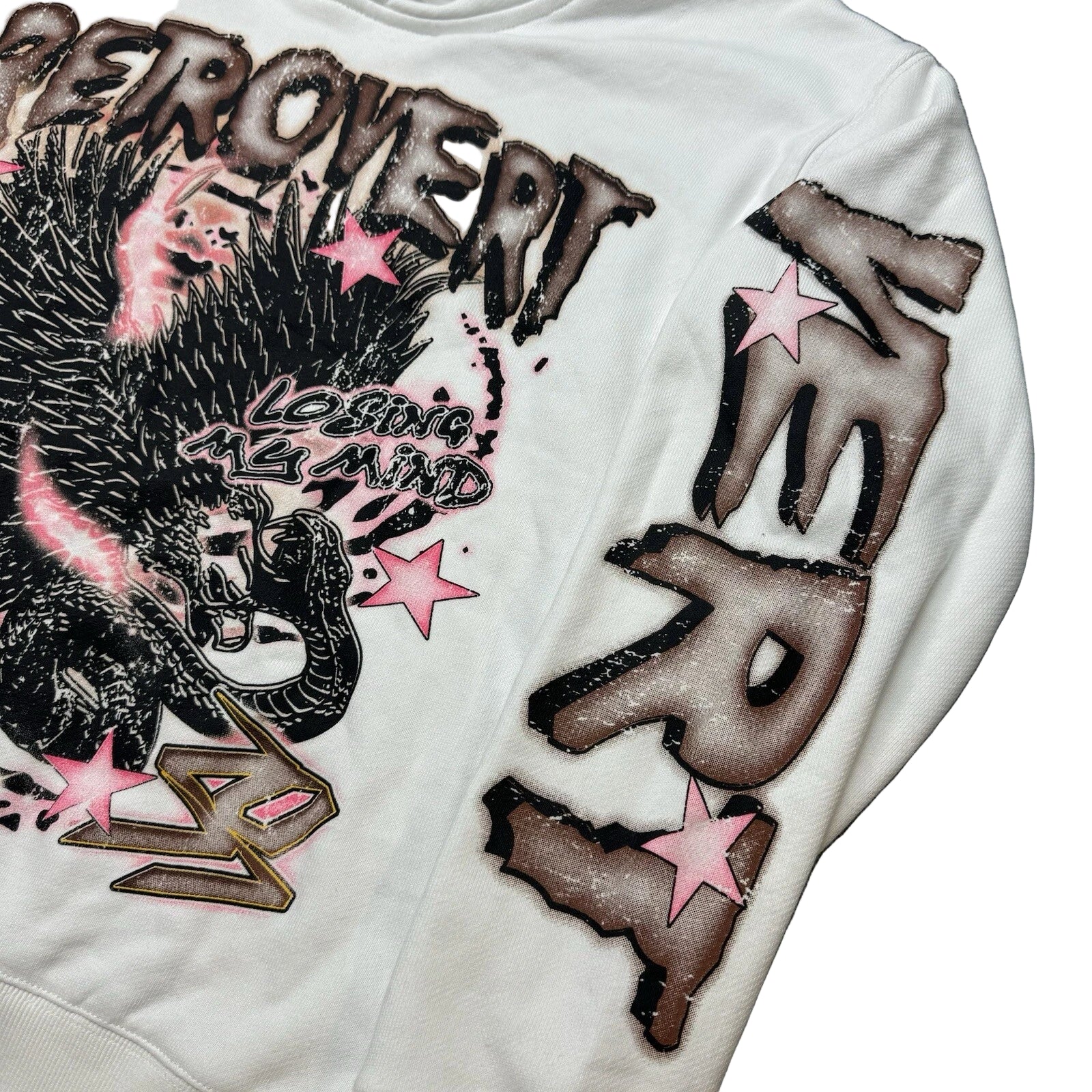 RETROVERT LOSING MY MIND white hoodie