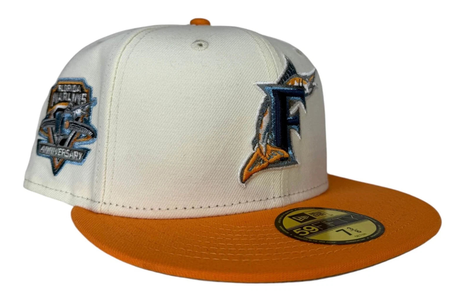 New Era MLB Florida Marlins 10th Anniversary Side Patch 59FIFTY Fitted Hat, New