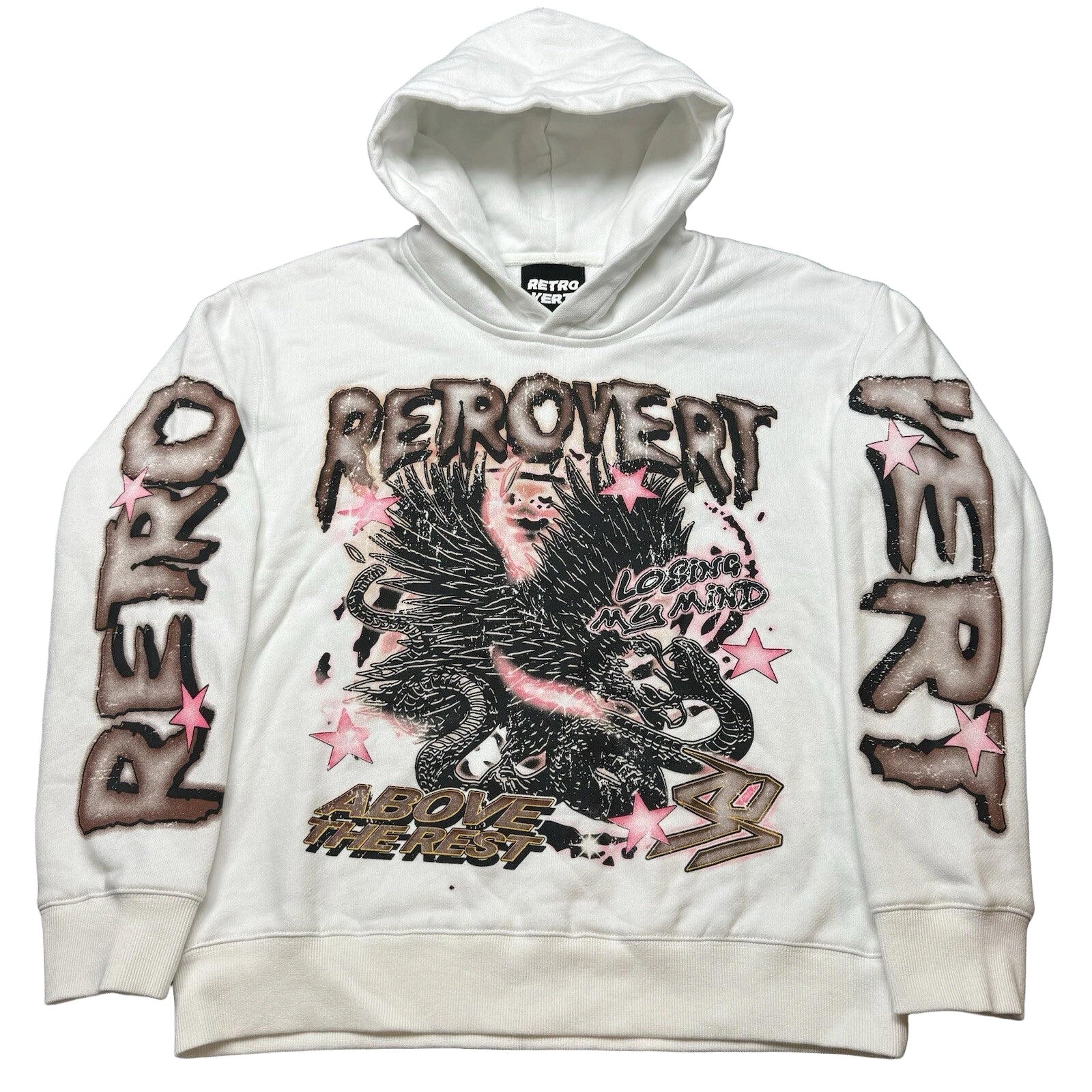RETROVERT LOSING MY MIND white hoodie