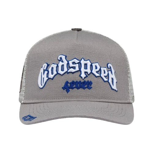 Forever Trucker Hat (Grey/Royal)