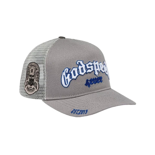 Forever Trucker Hat (Grey/Royal)