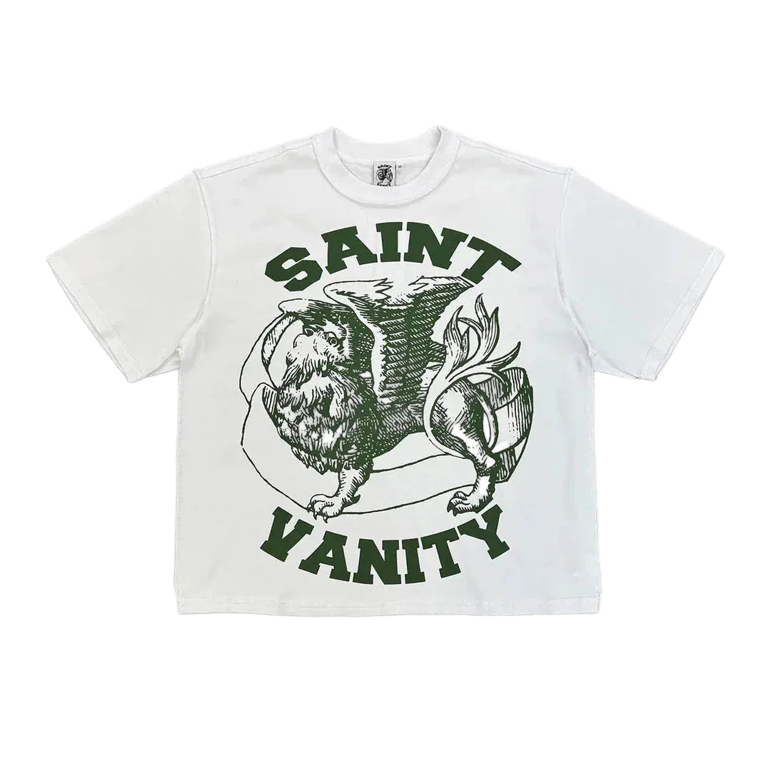Saint Vanity Griffin Tee White Green