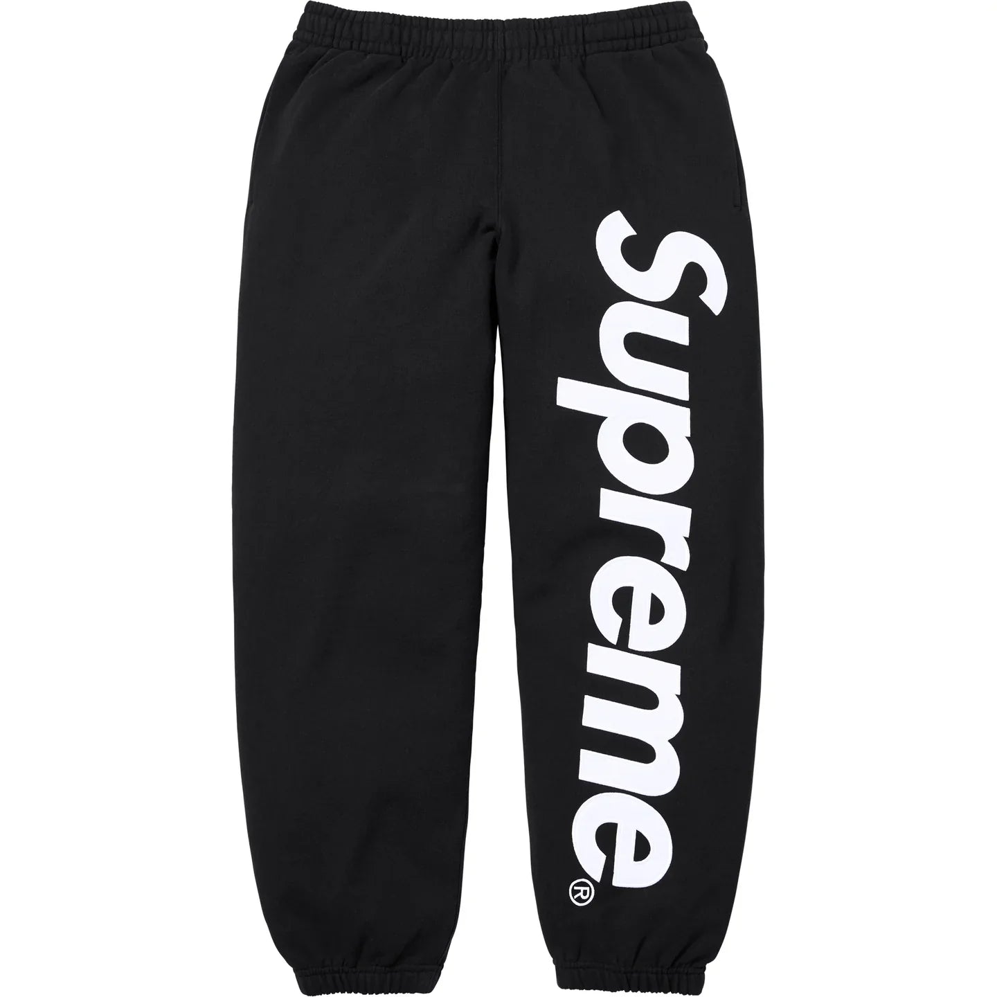 Supreme Satin Appliqué Sweatpant Black (SS26)
