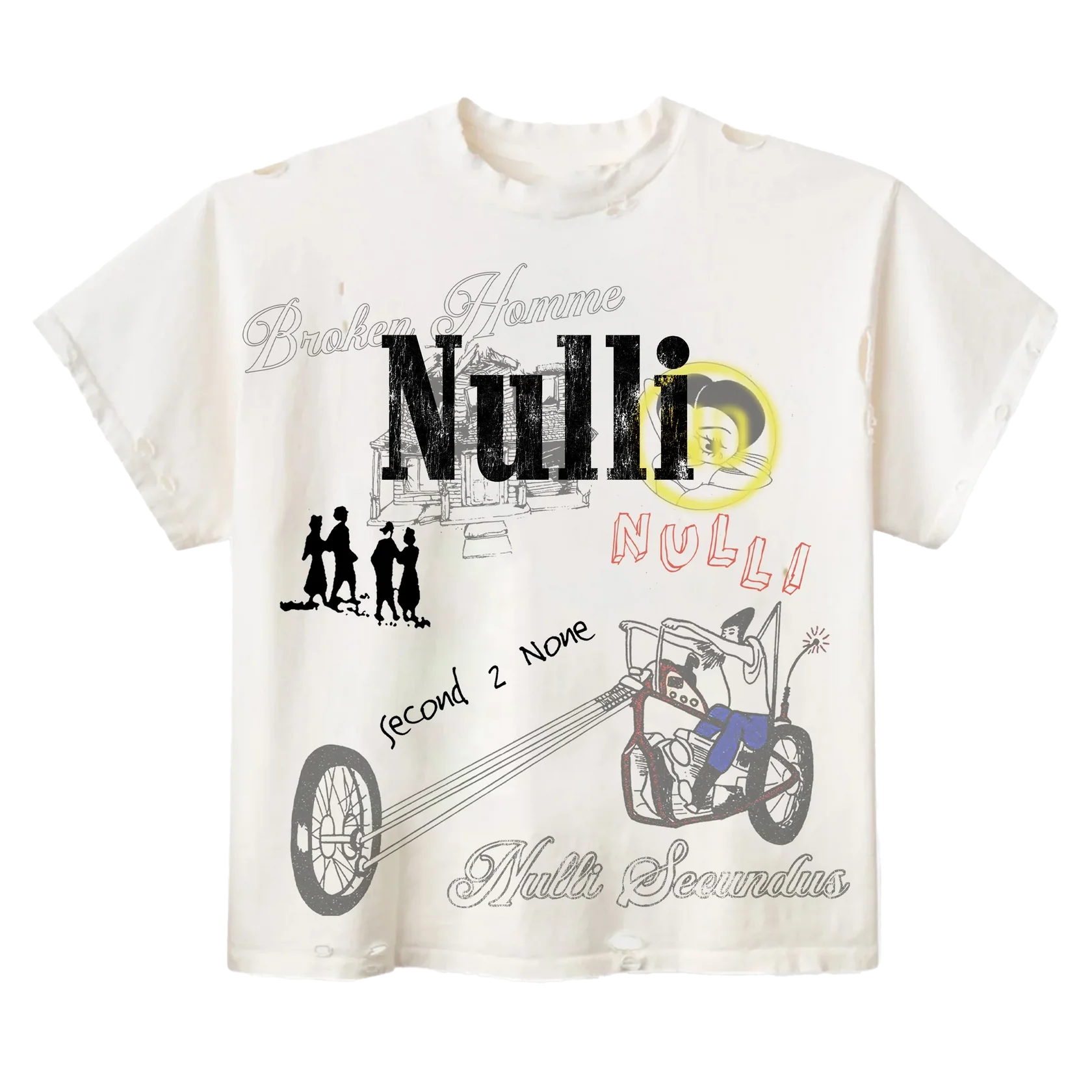 Nulli Scribble T-Shirt Cream
