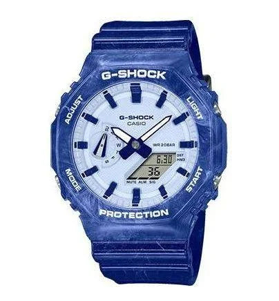 CASIO CASIO G-Shock Analog-Digital 'Blue' GA-2100BWP-2APFQ