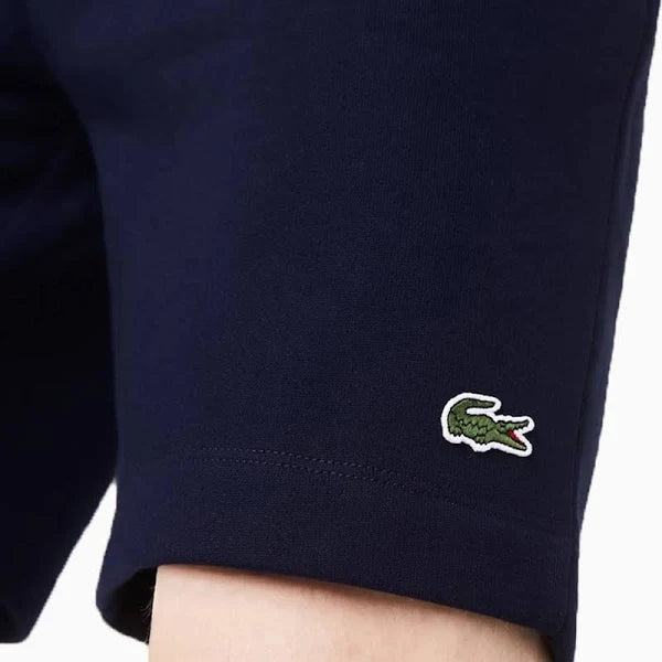 Lacoste Men's Organic Cotton Fleece Shorts navy
